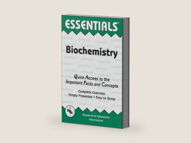 Biochemistry Essentials (Essentials Study Guides) by Jay M. Templin | barcode:9780738671413 | source:'9780738671413-right-three-quarter.jpg