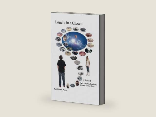 Lonely In A Crowd by William H. Paquin | barcode:9780741457226 | source:'9780741457226-right-three-quarter.jpg