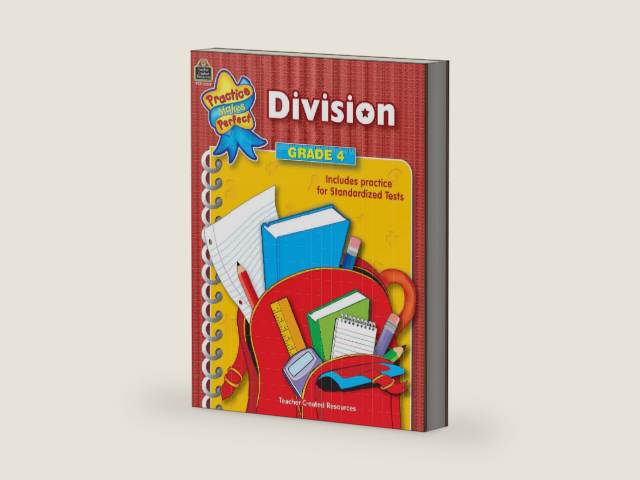 Division Grade 4: Grade 4 (Practice Makes Perfect (Teacher Created Materials)) by Teacher Created Resources | barcode:9780743933247 | source:'9780743933247-right-three-quarter.jpg