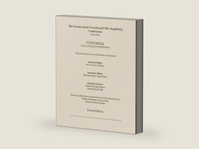 Ecumenical Creeds and The Augsburg Confession by Paul Timothy McCain | barcode:9780758634436 | source:'9780758634436-right-three-quarter.jpg