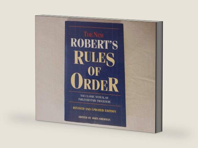 THE New Robert's Rule of Order the Classic Manual of Parliamentary Procedure (revised and updated edition) by Henry Martyn Robert | barcode:9780760717349 | source:'9780760717349-right-three-quarter.jpg