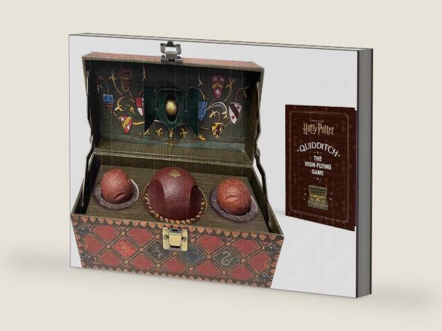 Harry Potter Collectible Quidditch Set (Includes Removeable Golden Snitch!): Revised Edition by Running Press | barcode:9780762483488 | source:'9780762483488-right-three-quarter.jpg