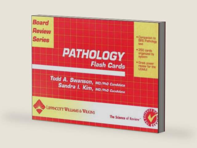 BRS Pathology Flash Cards by Todd Allen Swanson | barcode:9780781737104 | source:'9780781737104-right-three-quarter.jpg