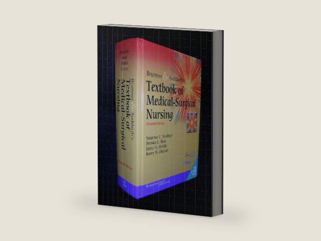 Brunner and Suddarth's Textbook of Medical-Surgical Nursing, 11th Edition (2 Volumes in 1) by Lillian Sholtis Brunner | barcode:9780781759786 | source:'9780781759786-right-three-quarter.jpg