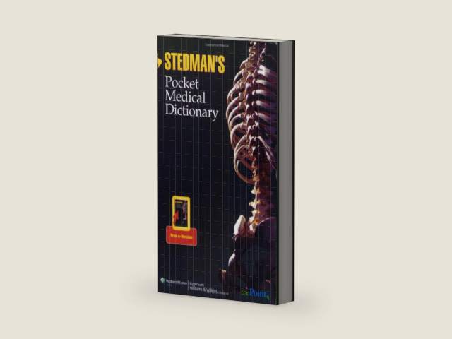 Stedman's Pocket Medical Dictionary by Stedman's | barcode:9780781779500 | source:'9780781779500-right-three-quarter.jpg