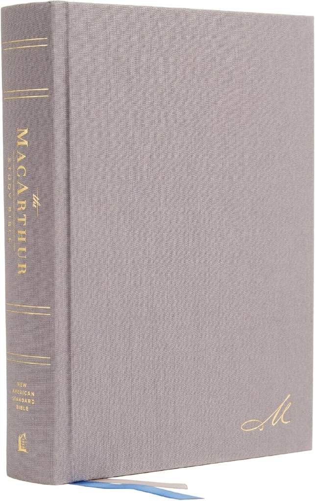 NASB, MacArthur Study Bible, Gray Hardcover, 1995 Text, Comfort Print: Unleashing God's Truth One Verse at a Time (Holy Bible, New American Standard Bible) by Thomas Nelson | barcode:9780785230304 | source:'9780785230304.jpg