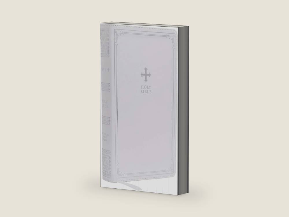 NRSV Catholic Edition Gift Bible, White Leathersoft (Comfort Print, Holy Bible, Complete Catholic Bible, NRSV CE): Holy Bible by Catholic Bible Press | barcode:9780785230380 | source:'9780785230380-right-three-quarter.jpg