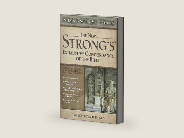 New Strong's Exhaustive Concordance of the Bible: Nelson's Super Value Series by James Strong | barcode:9780785250562 | source:'9780785250562-right-three-quarter.jpg