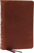 NKJV, End-of-Verse Reference Bible, Personal Size Large Print, Premium Goatskin Leather, Brown, Premier Collection, Red Letter, Comfort Print: Holy Bible, New King James Version by Thomas Nelson | barcode:9780785258292 | source:'9780785258292.jpg