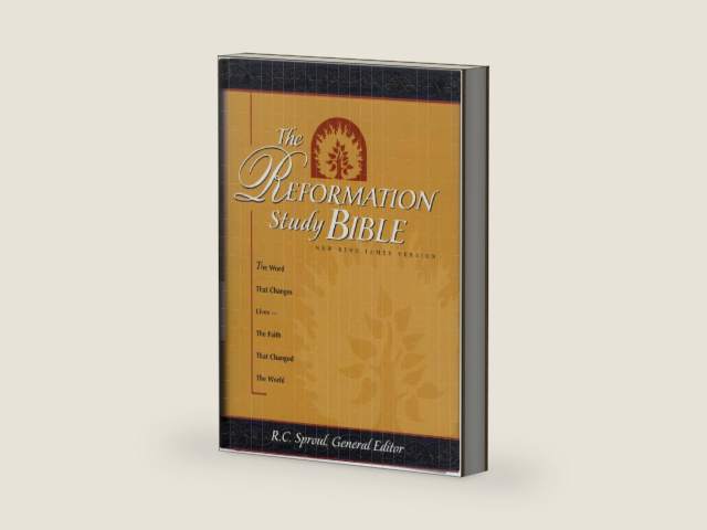 The Reformation Study Bible: The Word That Changes Lives - The Faith That Changed the World (NKJV) by Anonymous | barcode:9780785258520 | source:'9780785258520-right-three-quarter.jpg