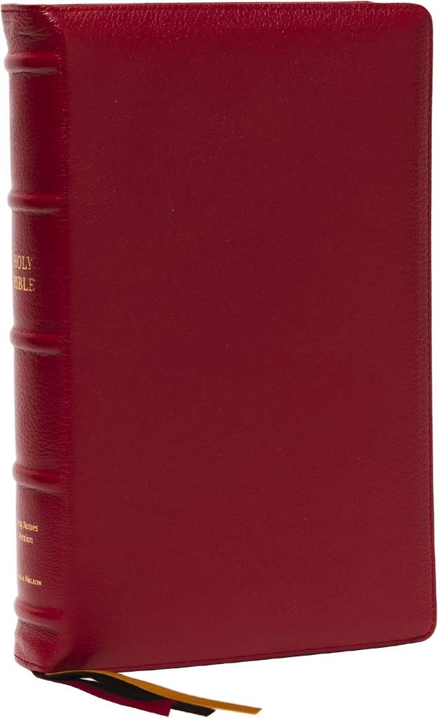 KJV Holy Bible: Large Print Single-Column with 43,000 End-of-Verse Cross References, Red Goatskin Leather, Premier Collection, Personal Size, Red Letter: King James Version by Thomas Nelson | barcode:9780785295143 | source:'9780785295143.jpg