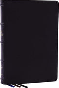 NKJV, Large Print Thinline Reference Bible, Blue Letter, Maclaren Series, Genuine Leather, Black, Comfort Print: Holy Bible, New King James Version by Thomas Nelson | barcode:9780785297932 | source:'9780785297932.jpg
