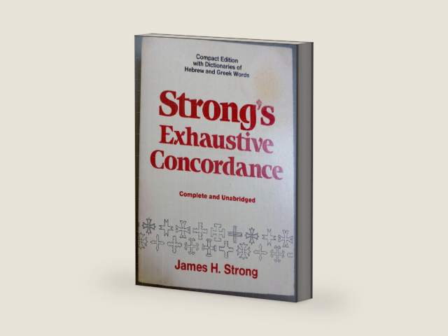Strong's Exhaustive Concordance, Complete and Unabridged by James H. Strong | barcode:9780801081088 | source:'9780801081088-right-three-quarter.jpg