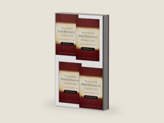 Matthew 1-28 MacArthur New Testament Commentary Four Volume Set (MacArthur New Testament Commentary Series) by John MacArthur | barcode:9780802482648 | source:'9780802482648-right-three-quarter.jpg
