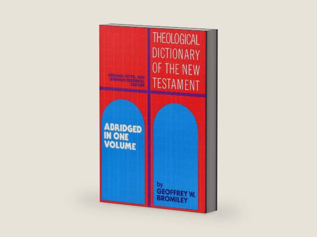 Theological Dictionary of the New Testament: Abridged in One Volume by Gerhard Kittel | barcode:9780802824042 | source:'9780802824042-right-three-quarter.jpg