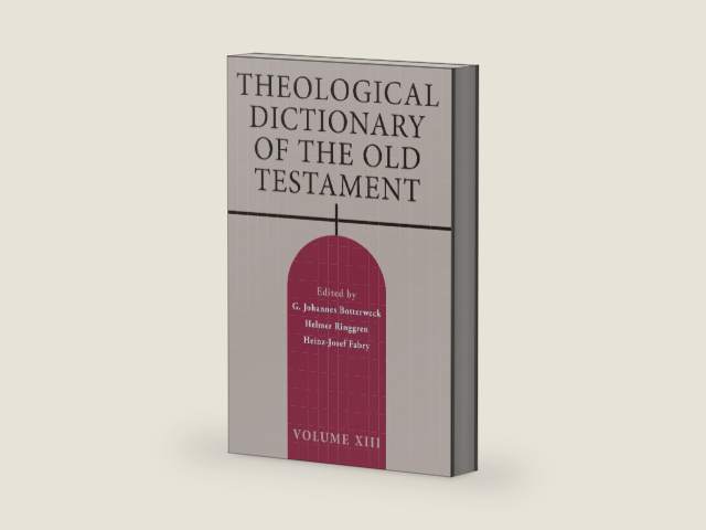 Theological Dictionary of the Old Testament, Volume XIII by G. Johannes Botterweck | barcode:9780802877642 | source:'9780802877642-right-three-quarter.jpg
