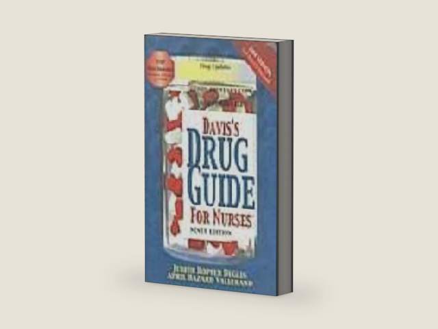 Davis' Drug Guide for Nurses, Ninth Edition by Judith Hopper Deglin | barcode:9780803611535 | source:'9780803611535-right-three-quarter.jpg
