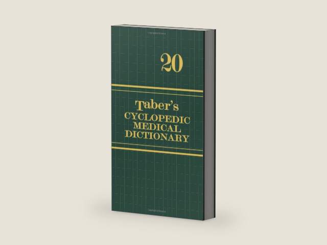 Taber's Cyclopedic Medical Dictionary: 20th Edition (Thumb Index) by Donald Venes | barcode:9780803612075 | source:'9780803612075-right-three-quarter.jpg