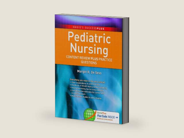 Pediatric Nursing: Content Review PLUS Practice Questions (Davis's Success Plus) by Margot R. De Sevo PhD LCCE RNC-OB | barcode:9780803630420 | source:'9780803630420-right-three-quarter.jpg