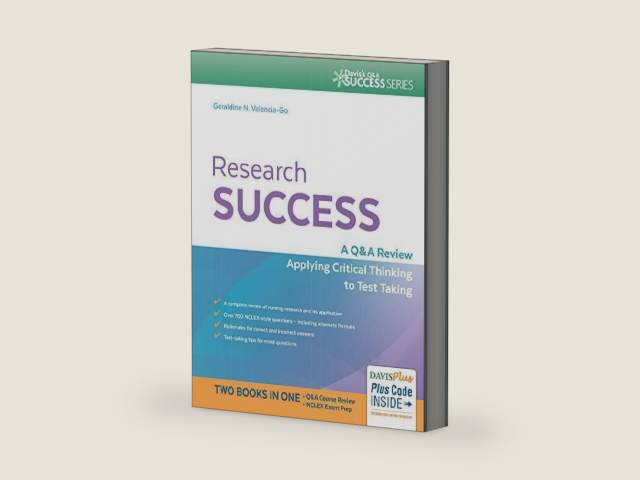 Research Success A Q&A Review Applying Critical Thinking to Test Taking (Q&a Success) by Geraldine Valencia | barcode:9780803646629 | source:'9780803646629-right-three-quarter.jpg