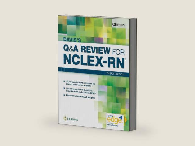 Davis's Q&A Review for NCLEX-RN® by Kathleen A. Ohman EdD MS RN | barcode:9780803689855 | source:'9780803689855-right-three-quarter.jpg