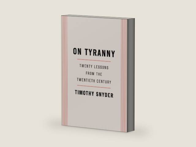On Tyranny: Twenty Lessons from the Twentieth Century by Timothy Snyder | barcode:9780804190114 | source:'9780804190114-right-three-quarter.jpg