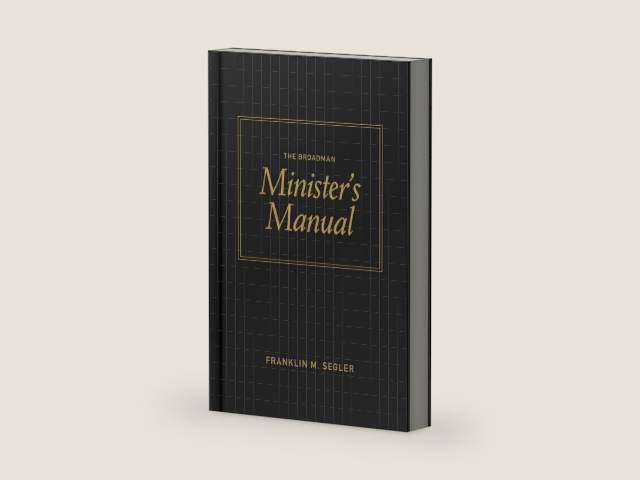 The Broadman Minister's Manual by Franklin M. Segler | barcode:9780805423075 | source:'9780805423075-right-three-quarter.jpg