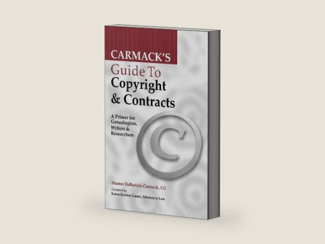 Carmack's Guide to Copyright & Contracts by Sharon DeBartolo Carmack C.G.R.S. | barcode:9780806317588 | source:'9780806317588-right-three-quarter.jpg