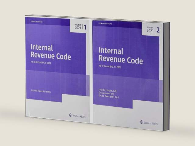 Internal Revenue Code Winter 2021: Income, Estate, Gift, Employment and Excise Taxes by CCH Incorporated | barcode:9780808053590 | source:'9780808053590-right-three-quarter.jpg