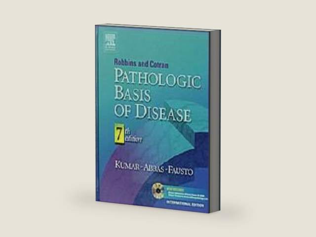Robbins & Cotran Pathologic Basis of Disease: International Edition w/ CD [Hardcover] by Vinay Kumar, Abul K. Abbas, Nelson Fausto (2005) Hardcover by Abul K. Abbas | barcode:9780808923022 | source:'9780808923022-right-three-quarter.jpg