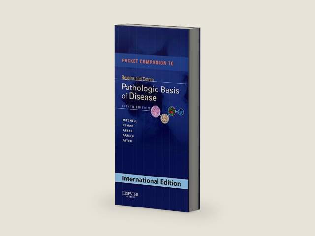 Pocket Companion to Robbins & Cotran Pathologic Basis of Disease by Richard N. Mitchell | barcode:9780808924470 | source:'9780808924470-right-three-quarter.jpg