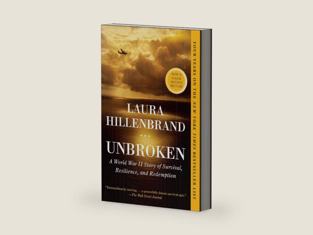 Unbroken: A World War II Story of Survival, Resilience, and Redemption by Laura Hillenbrand | barcode:9780812974492 | source:'9780812974492-right-three-quarter.jpg