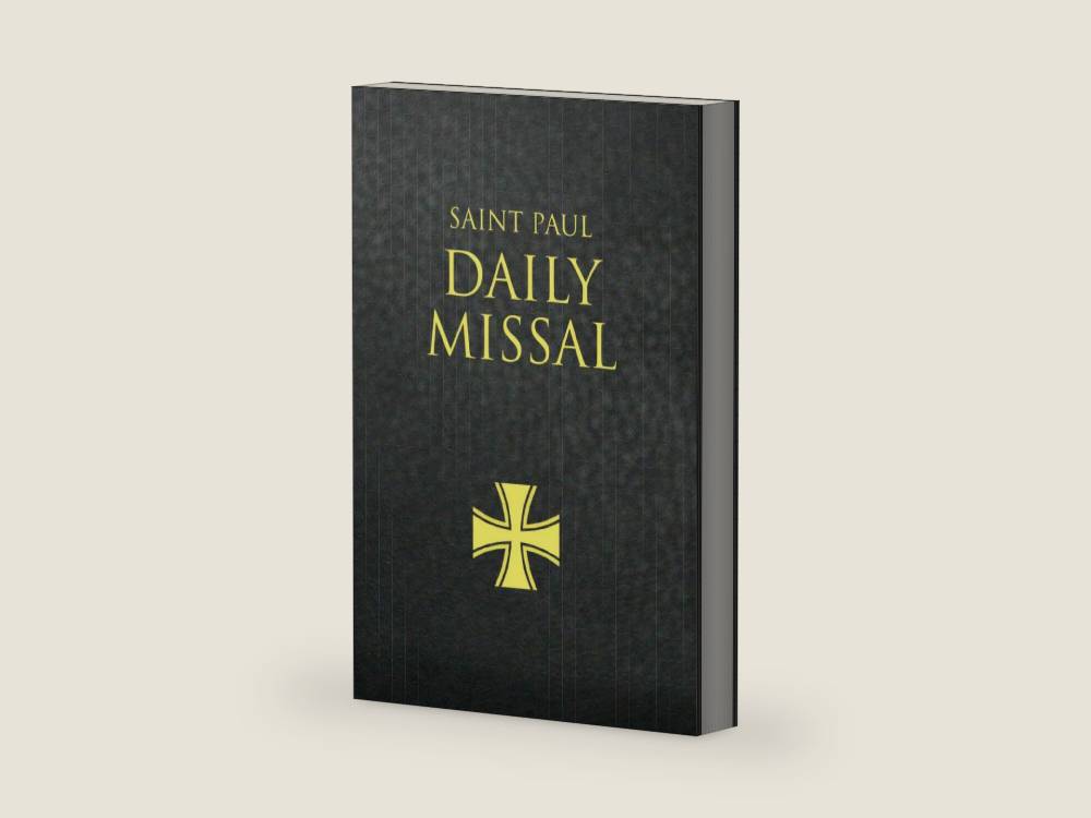 Saint Paul Daily Missal (Black) by Daughters Of St Paul | barcode:9780819872210 | source:'9780819872210-right-three-quarter.jpg