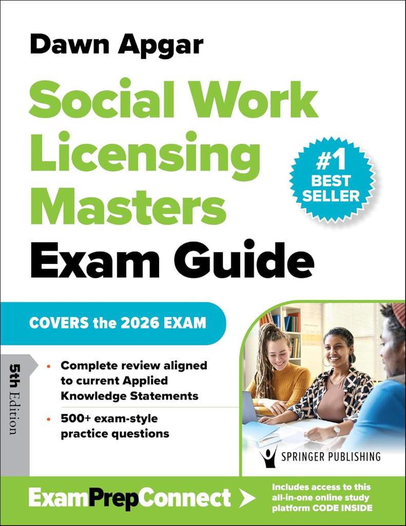 Social Work Licensing Masters Exam Guide by Dawn Apgar PhD LSW ACSW | barcode:9780826100634 | source:'9780826100634.jpg