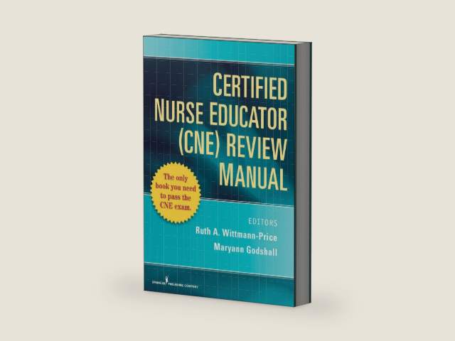 Certified Nurse Educator (CNE) Review Manual by Maryann Godshall PhD(c) MSN CCRN CPN CNE | barcode:9780826105066 | source:'9780826105066-right-three-quarter.jpg