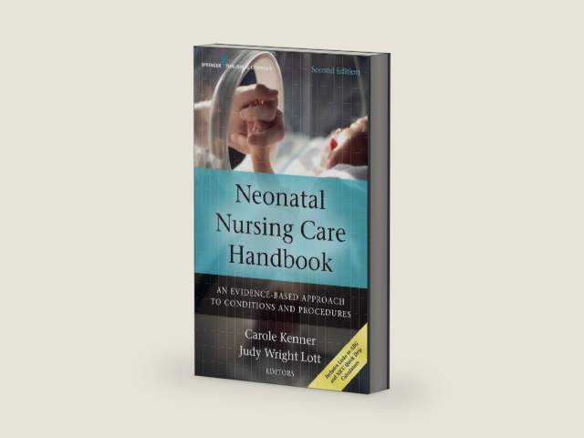 Neonatal Nursing Care Handbook: An Evidence-Based Approach to Conditions and Procedures by Carole Kenner PhD RNC-NIC NNP FAAN | barcode:9780826171658 | source:'9780826171658-right-three-quarter.jpg