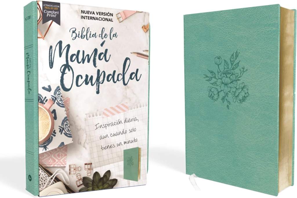 NVI, Biblia de la Mamá Ocupada, Leathersoft, Turquesa, Palabras de Jesús en Rojo, Comfort Print: Inspiración diaria aun cuando solo tienes un minuto (Spanish Edition) by Vida | barcode:9780829770575 | source:'9780829770575.jpg