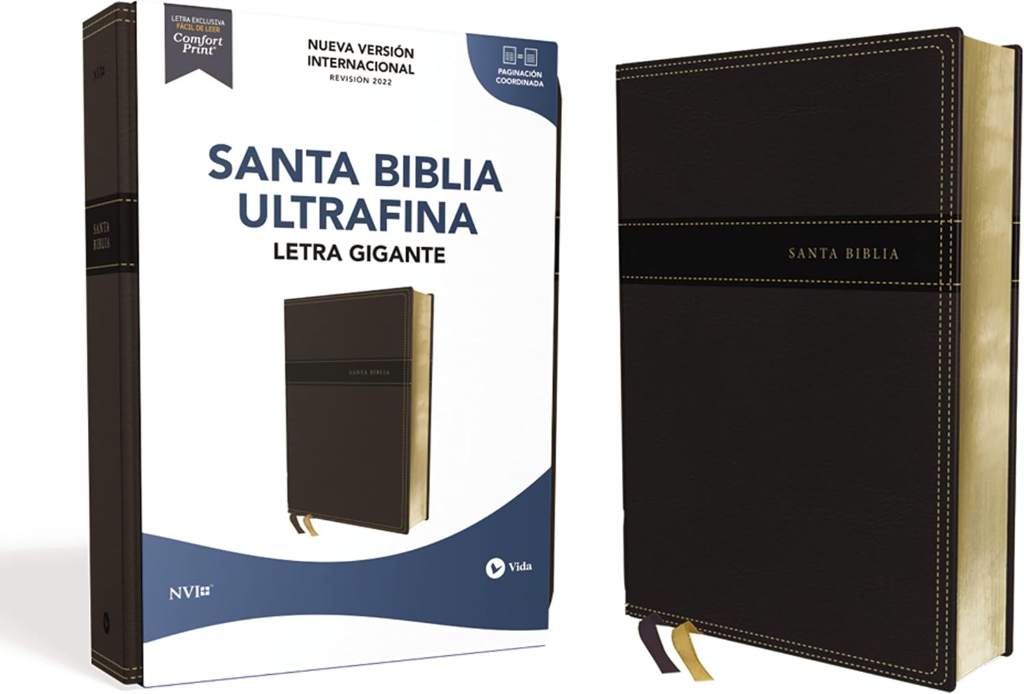 NVI, Santa Biblia, Revisión 2022, Ultrafina, Letra Gigante, Leathersoft, Negro, Palabras de Jesús en Rojo, Comfort Print (Spanish Edition) by Nueva Versión Internacional | barcode:9780829771848 | source:'9780829771848.jpg