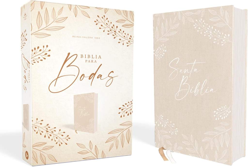 RVR60, Santa Biblia para Bodas, Tapa dura/Tela, Caja de Regalo, Palabras de Jesús en Rojo, Comfort Print (Spanish Edition) by Vida | barcode:9780829772180 | source:'9780829772180.jpg