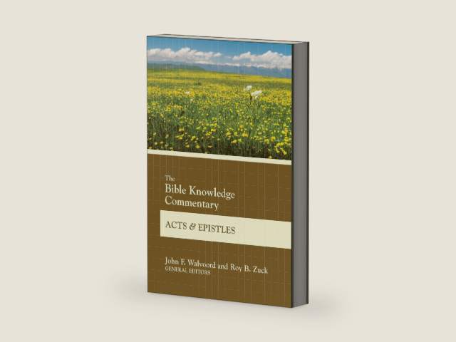 The Bible Knowledge Commentary Acts and Epistles (BK Commentary) by John F. Walvoord | barcode:9780830772872 | source:'9780830772872-right-three-quarter.jpg