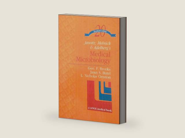 Jawetz, Melnick & Adelberg's Medical Microbiology (20th ed) by Geo F. Janet S. Phd Brooks | barcode:9780838562437 | source:'9780838562437-right-three-quarter.jpg