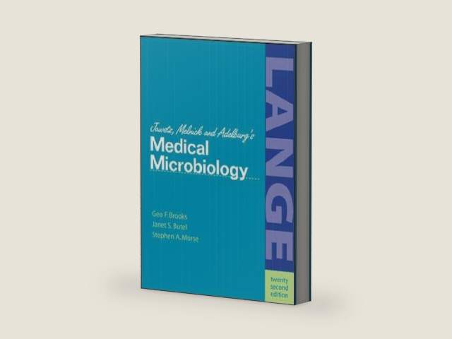 Jawetz, Melnick, & Adelberg's Medical Microbiology by George F. Brooks | barcode:9780838562987 | source:'9780838562987-right-three-quarter.jpg