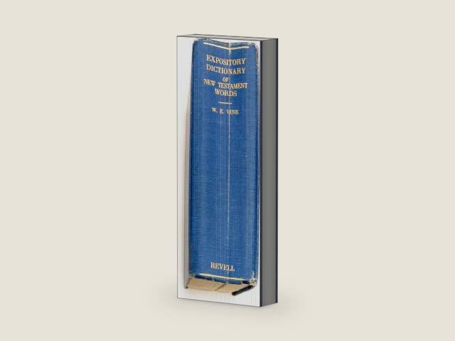 An Expository Dictionary of New Testament Words by W. E. Vine | barcode:9780840754608 | source:'9780840754608-right-three-quarter.jpg