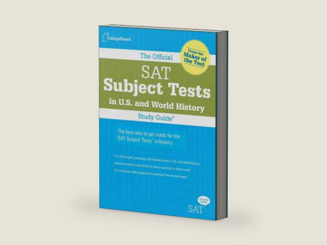The Official SAT Subject Tests in U.S. & World History Study Guide (Official Sat Subject Tests in U.s. History and World History) by The College Board | barcode:9780874477696 | source:'9780874477696-right-three-quarter.jpg