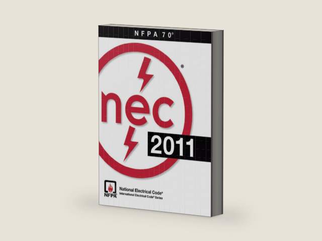 NEC 2011: National Electrical Code 2011/ Nfpa 70 by National Fire Protection Association | barcode:9780877659143 | source:'9780877659143-right-three-quarter.jpg