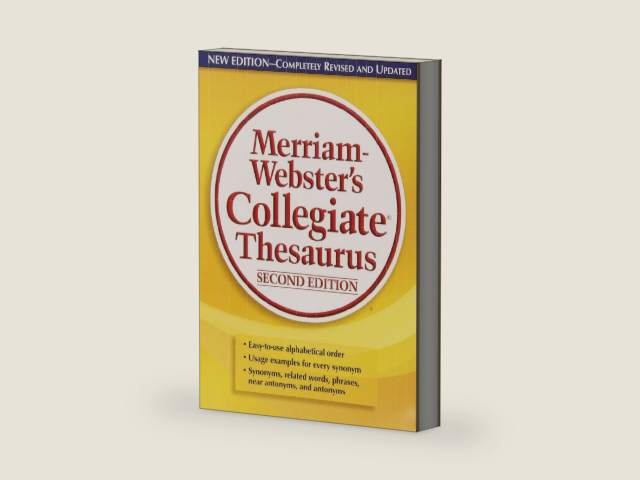 Merriam-Webster's Collegiate Thesaurus by Merriam-Webster | barcode:9780877792697 | source:'9780877792697-right-three-quarter.jpg