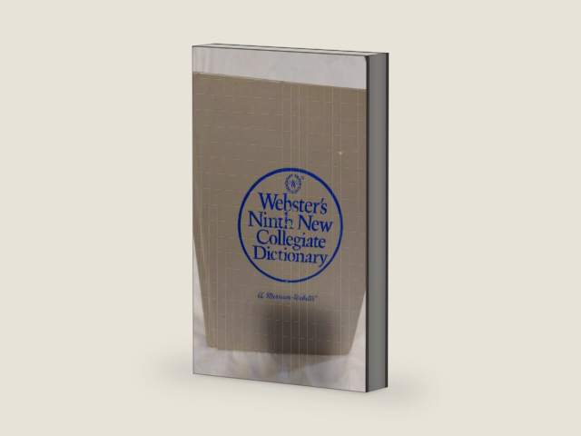 Websters Ninth New Collegiate Dictionary by Merriam-Webster | barcode:9780877795087 | source:'9780877795087-right-three-quarter.jpg
