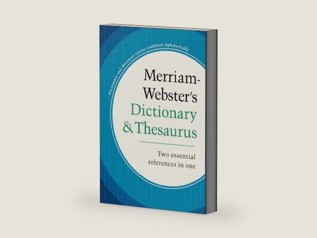 Merriam-Webster's Dictionary and Thesaurus, Newest Edition, Trade Paperback by Merriam-Webster | barcode:9780877797425 | source:'9780877797425-right-three-quarter.jpg
