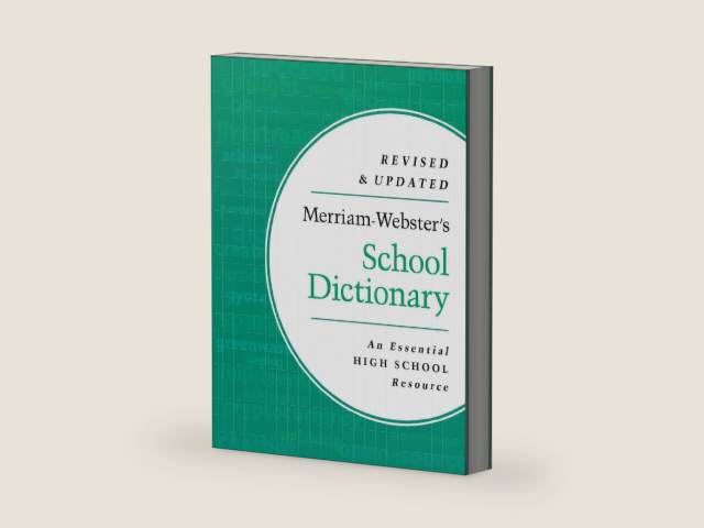 Merriam-Webster's School Dictionary - High School Dictionary - Perfect for SAT, ACT, & Other Standardized Test Prep by Merriam-Webster | barcode:9780877797494 | source:'9780877797494-right-three-quarter.jpg