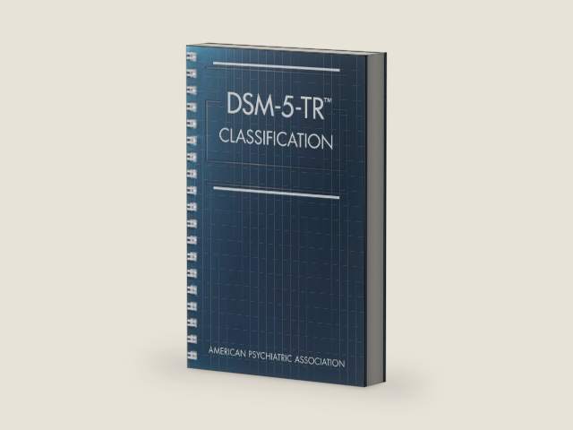 DSM-5-TR Classification (English) by American Psychiatric Association | barcode:9780890425831 | source:'9780890425831-right-three-quarter.jpg